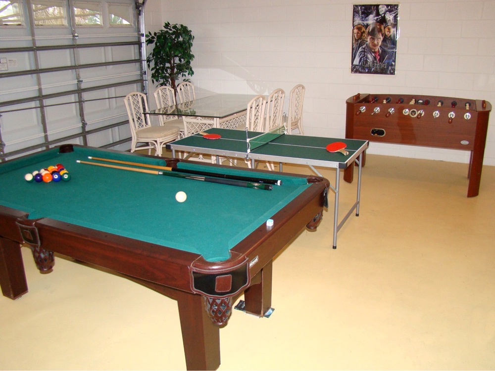 Florida Villa Rental Games Room